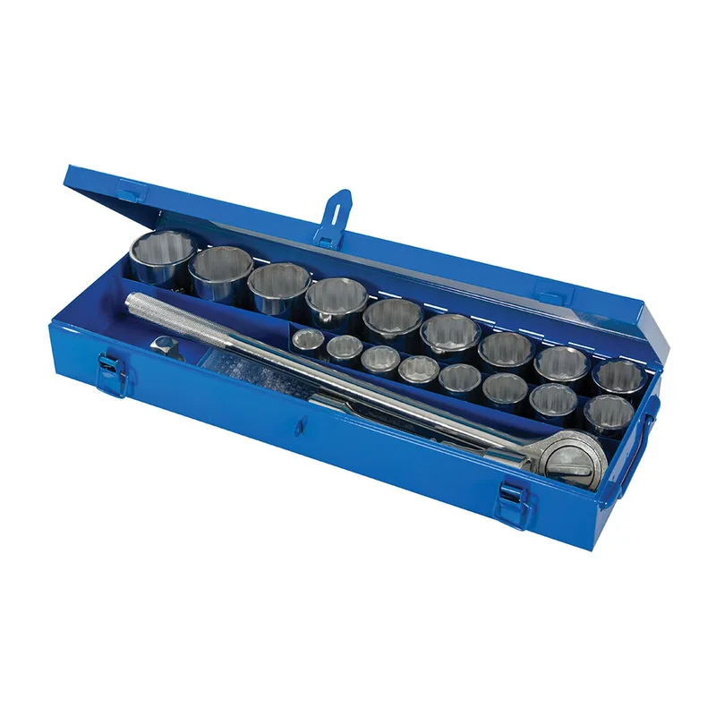 Steckschlüsselsatz metrisch mit 3/4-Zoll-Antrieb 21 tlg. by Silverline – product image