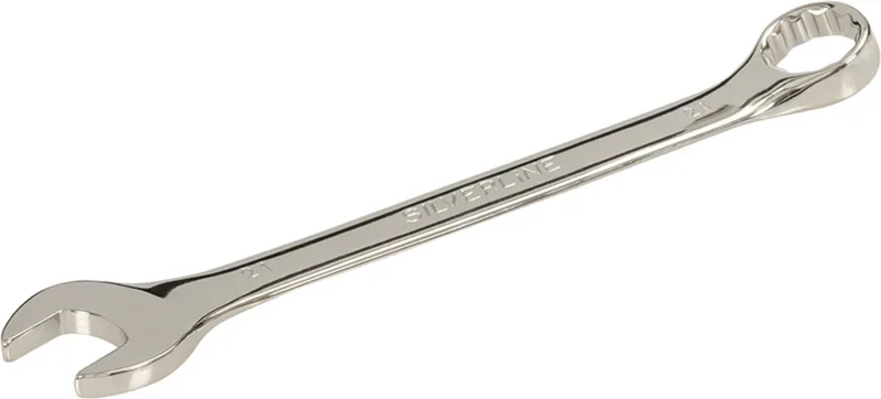 Steekringsleutel - gehard staal - 21 mm - chroom - hoogglans afwerking von Silverline – Produktbild