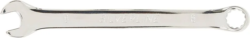 Steekringsleutel - gehard staal - 8 mm - chroom - hoogglans afwerking by Silverline – product image