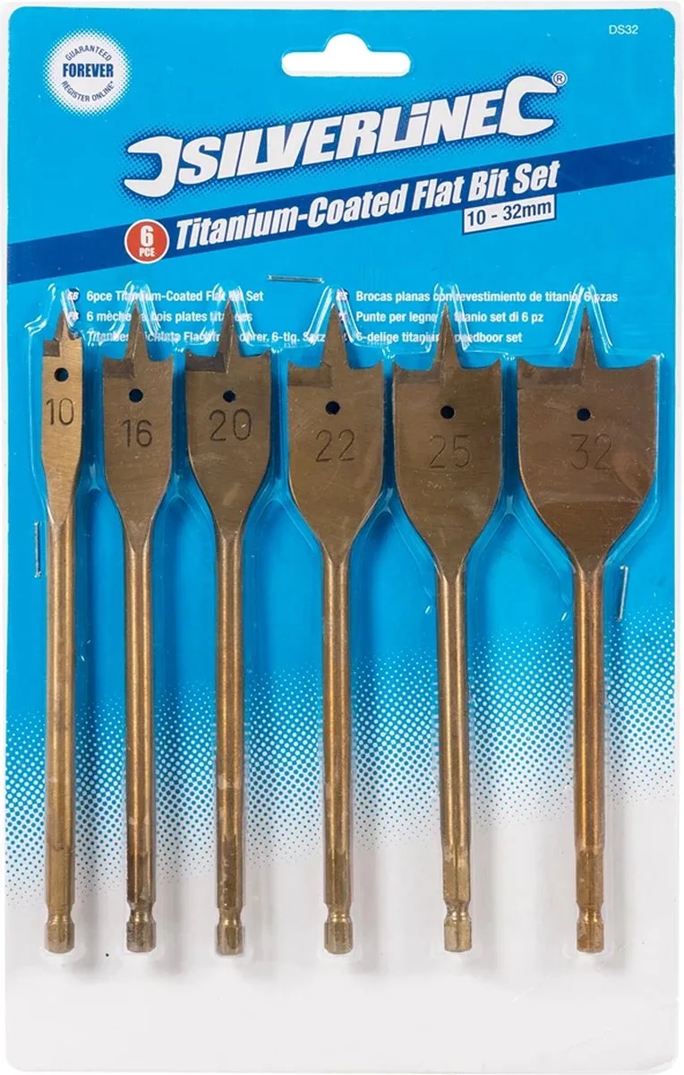 Titanium Speedboor Set 10 t/m 32 mm - 6 Delig by Silverline – product image