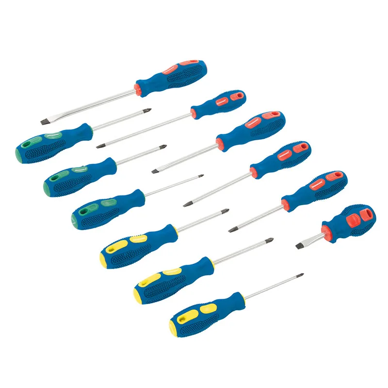 Universal Schraubendreher Satz 12-tlg. Schlitz PH PZ by Silverline – product image