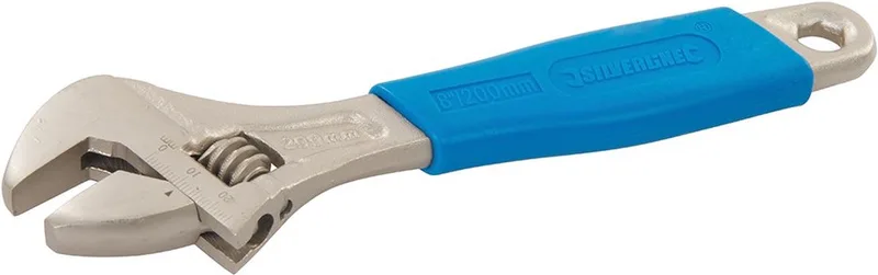 Verstelbare moersleutel Lengte 200 mm - kaak 25 mm van Silverline – productafbeelding