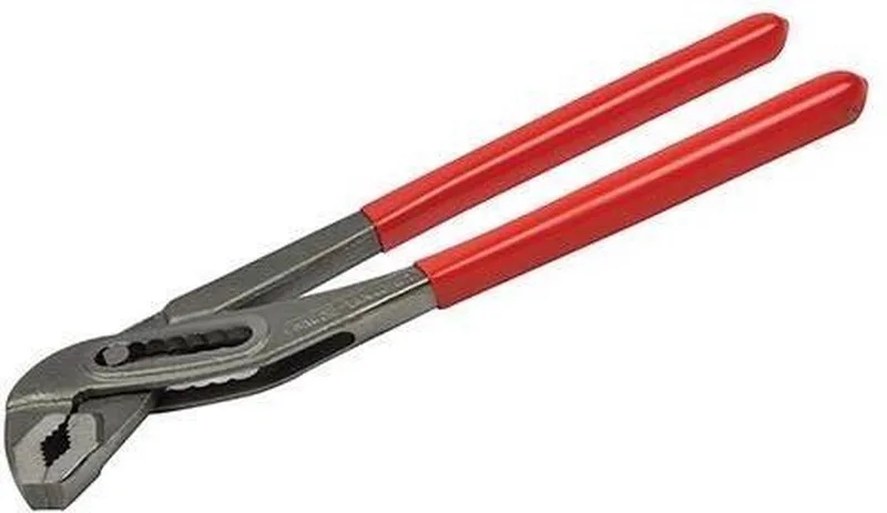 Waterpomptang - Smalle Bek - 7-Positie Vergrendelkop - 300 mm - Chroom Vanadium von Silverline, Rot – Produktbild