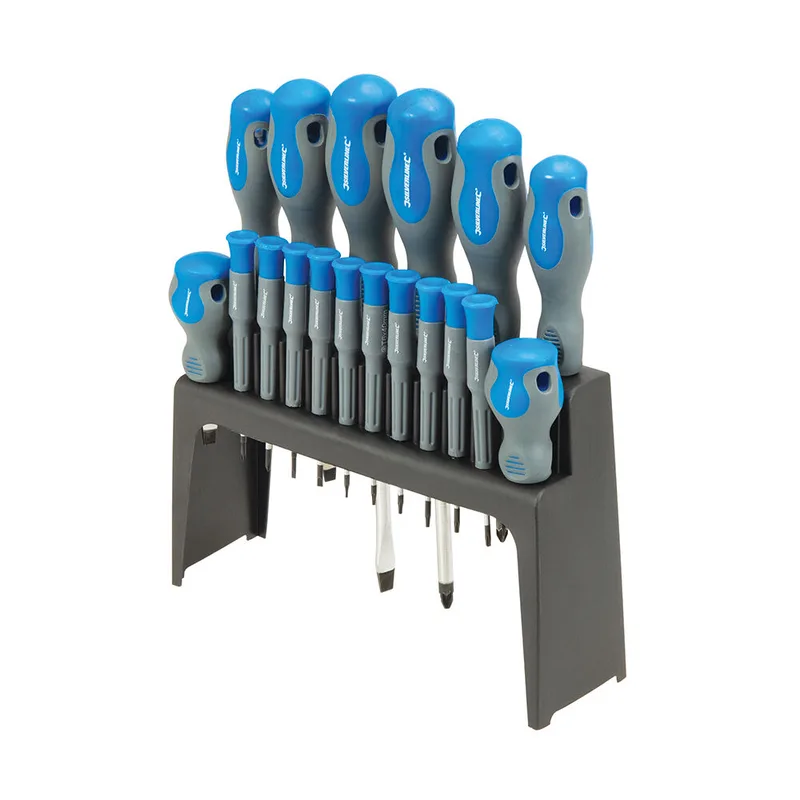 Weichgriff Schraubendreher Set 18-tlg. mit Halterung de Silverline – image du produit