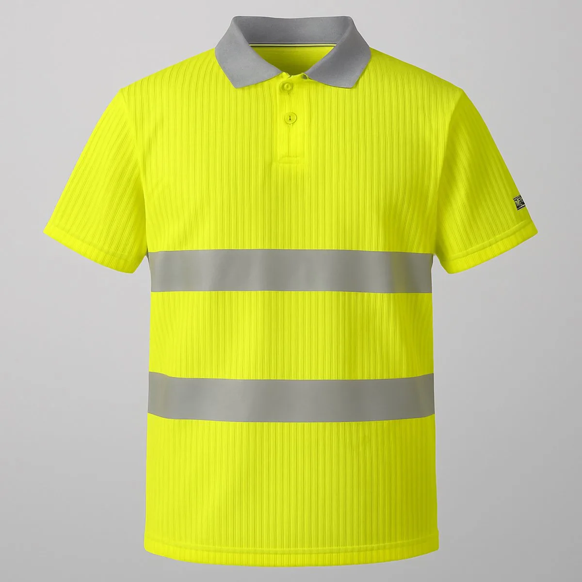 High Vis werkpolo Sioen Polo Santander - Fluorgeel met reflecterende striping van Sioen, Geel, S – productafbeelding
