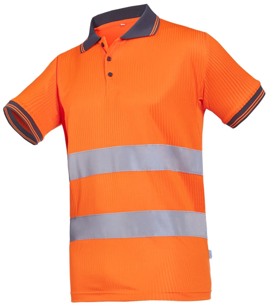 ioen Naro high-vis polo shirt 03040125 - HV Oranje von Sioen, Orange, S – Produktbild