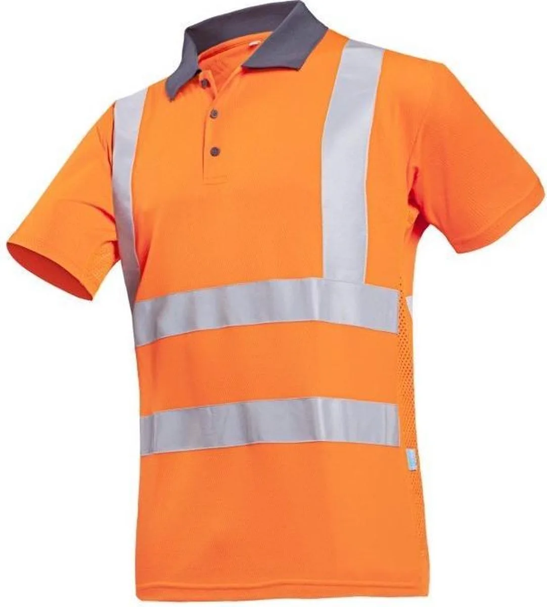 POLA high-vis polo-shirt 03040073 - HV Oranje fra Sioen, HV Oranje, 3XL – produktbillede