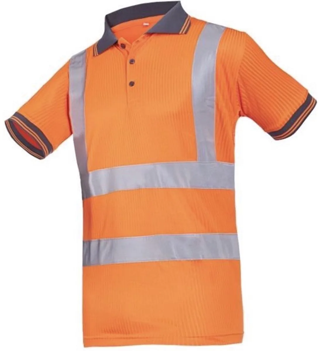 Polo shirt hoge zichtbaarheid fluo oranje – (XL) – reflecterend werkpolo de Sioen, Orange, 52 – image du produit