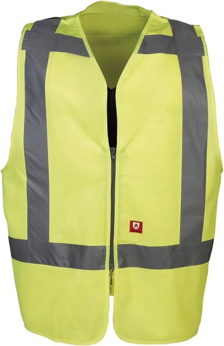 Vine Vlamvertragende signalisatie gilet (RWS) Fluo Geel de Sioen, Fluo Geel, L – image du produit