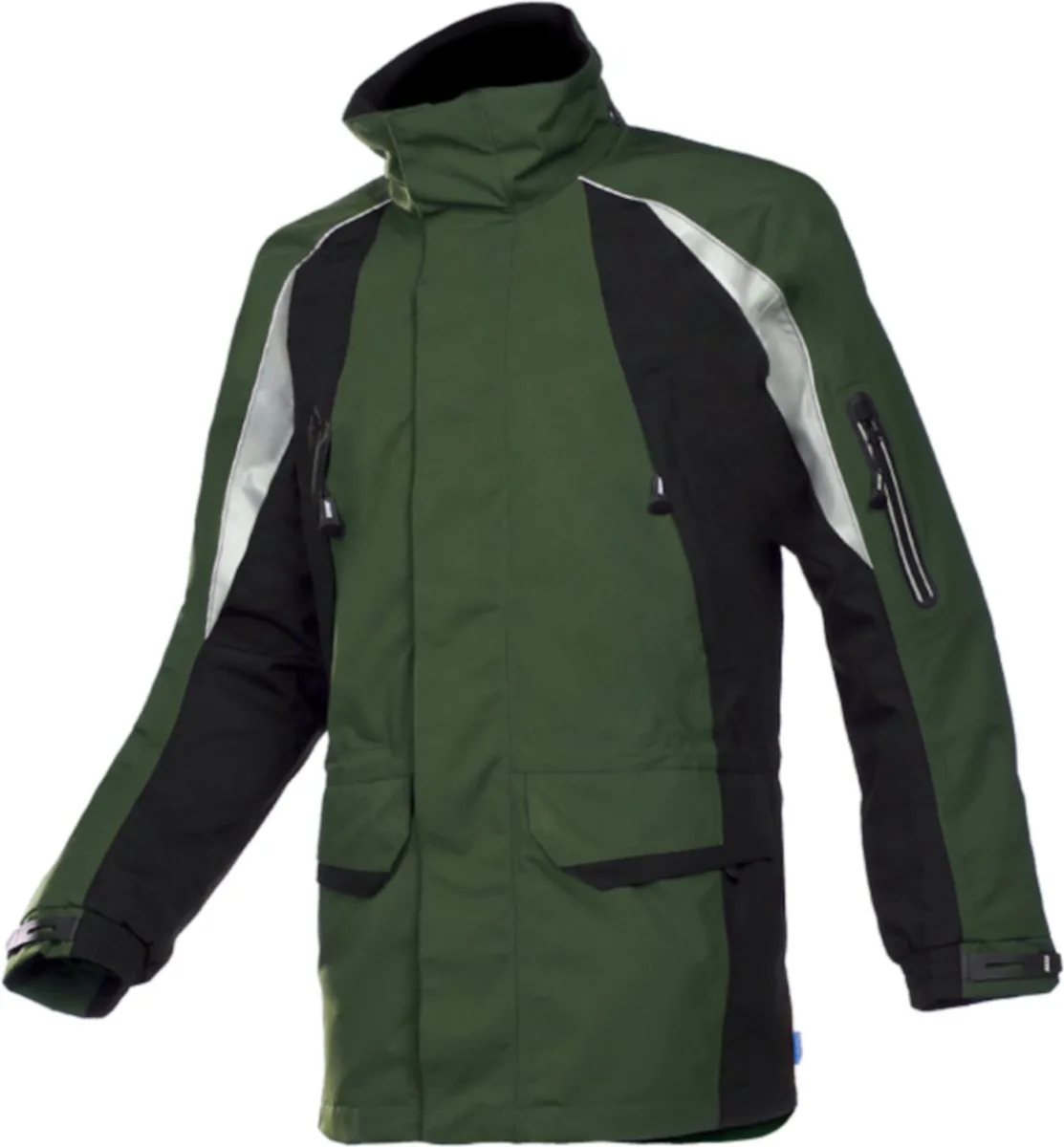 Werkkleding Sioen Parka Tornhill Kaki / Zwart - Kleur: Khaki fra Sioen, Kaki, Sort, S – produktbillede