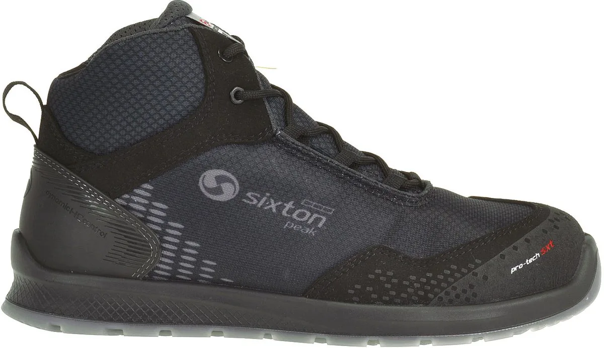 Auckland Hoog S3 ESD SRC werkschoenen by Sixton Peak, Black – product image