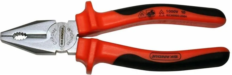 Combinatietang - 180 mm 2C van Skandia, Zwart – productafbeelding