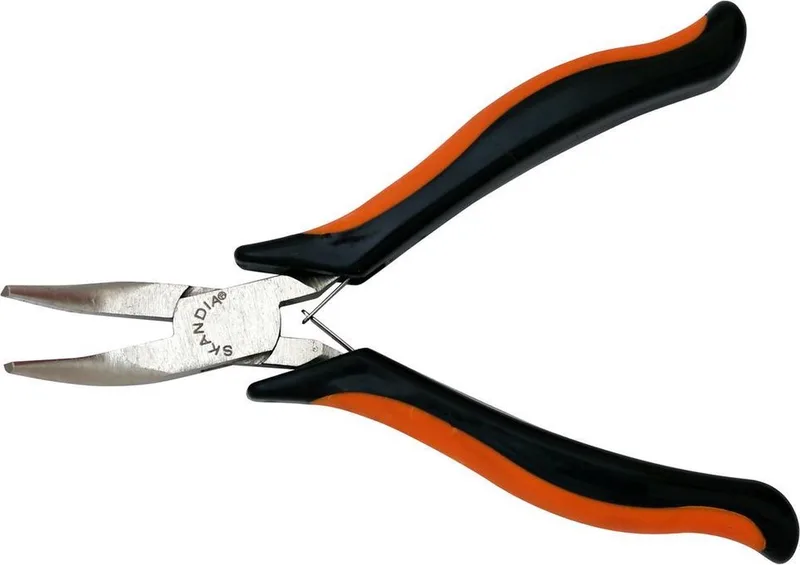 Mini Punttang 2C Gebogen - 130 mm van Skandia, Zwart – productafbeelding