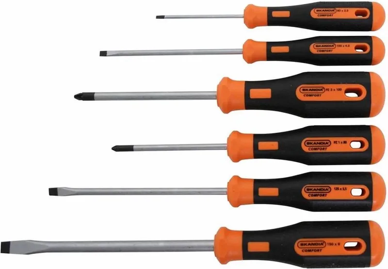 Schroevendraaierset - 2K - 6 delig de Skandia, Orange – image du produit