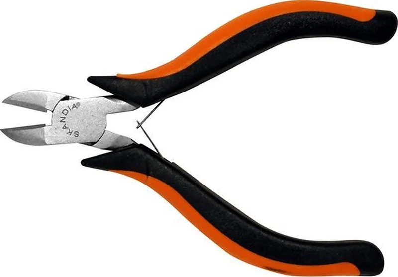 Zijsnijtang Mini 115mm Merk: Skandia von Skandia, Orange – Produktbild