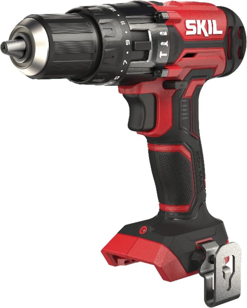 Accu Klopboormachine 20V - Boormachine voor Hout, Staal & Metselwerk - Boorcacpaciteit Tot 40mm - Klopboormachines - Snelspanboorkop 13mm - Twee snelheden - Inclusief Dubbelschroefbit & Riemclip van Skil – productafbeelding