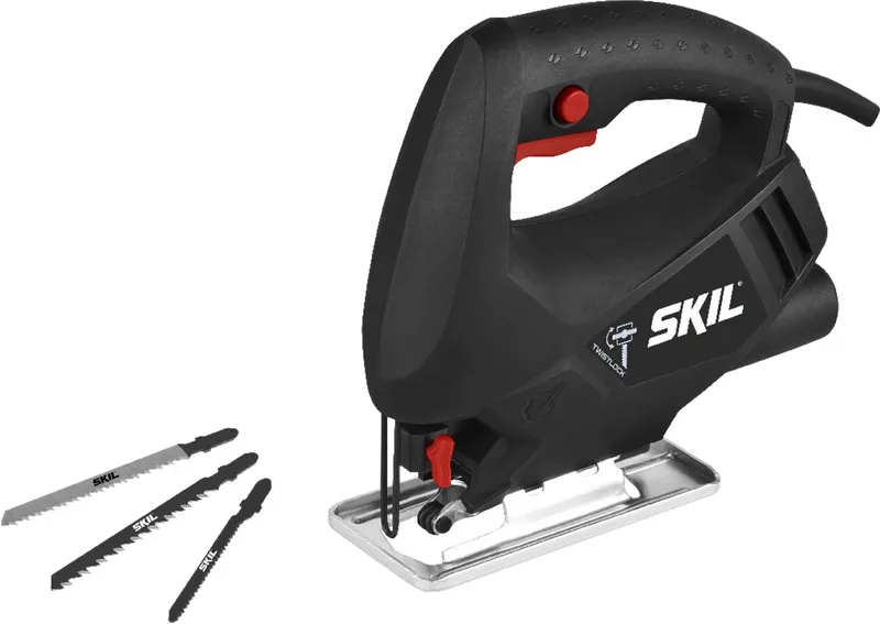 Decoupeerzaag 400W - Met Stofblazer - Zaagcapaciteit 65mm - 45° Zaagsneden - Zaagblad Voor Hout - Inclusief 3 Zaagbladen von Skil – Produktbild