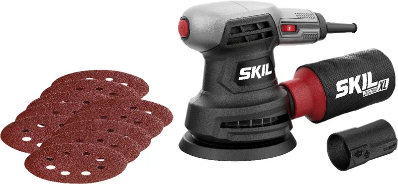 Excentrische Schuurmachine 280W - Schuurschijf 125mm - Vlakschuurmachine - Inclusief Stofzak XL & 10 Stuks Schuurschijf von Skil – Produktbild