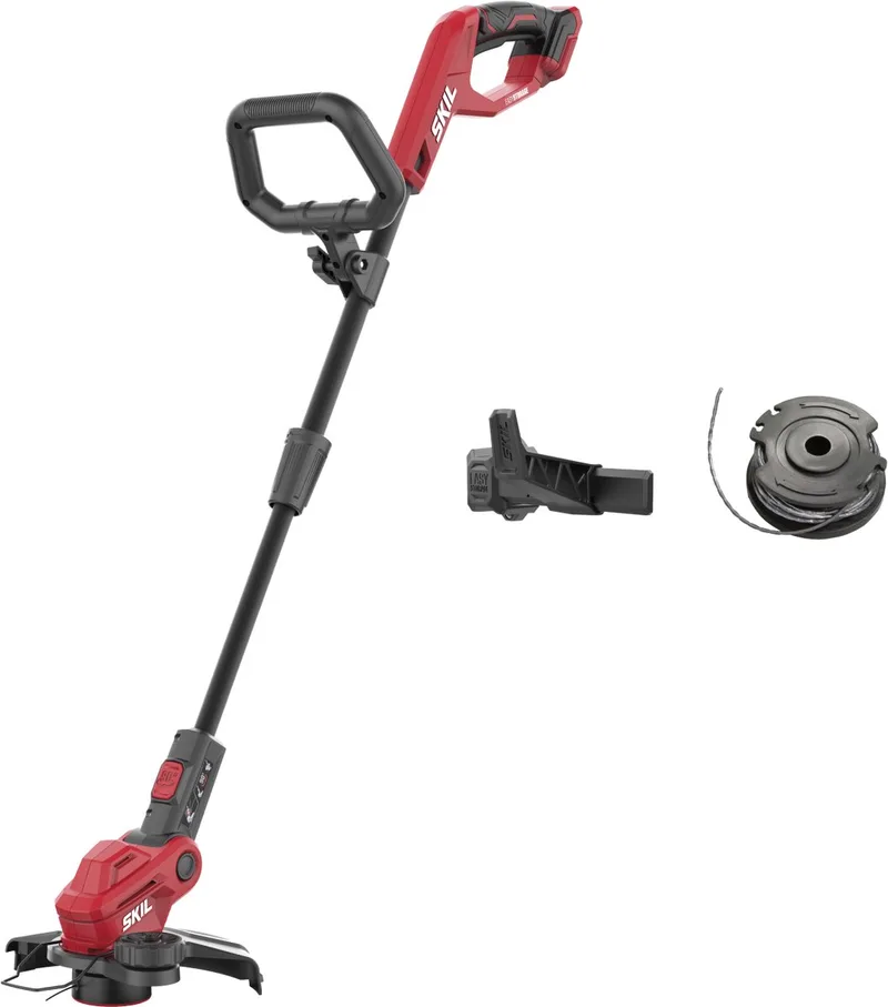 Grastrimmer 20V - Bosmaaier - Kantenmaaier - Snijbreedte 25cm - Verstelbaar - Met Plantenbeschermer, Draadspoel & Ophanghaak Geleverd Zonder Accu by Skil – product image