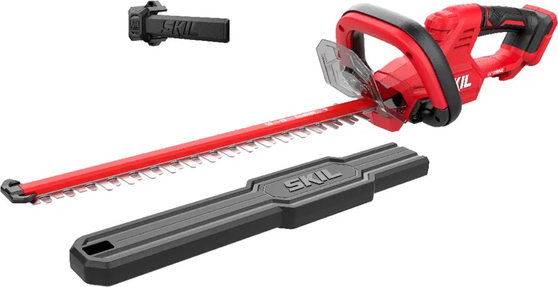 Heggenschaar Accu 20V - Meslengte 50cm - Tot 2cm Snoeien - Accu Heggenschaar Voor Heggen & Struiken - Koolstofstaal - Inclusief Mesbeschermer & Opslaghaak - Geleverd Zonder Accu de Skil – image du produit
