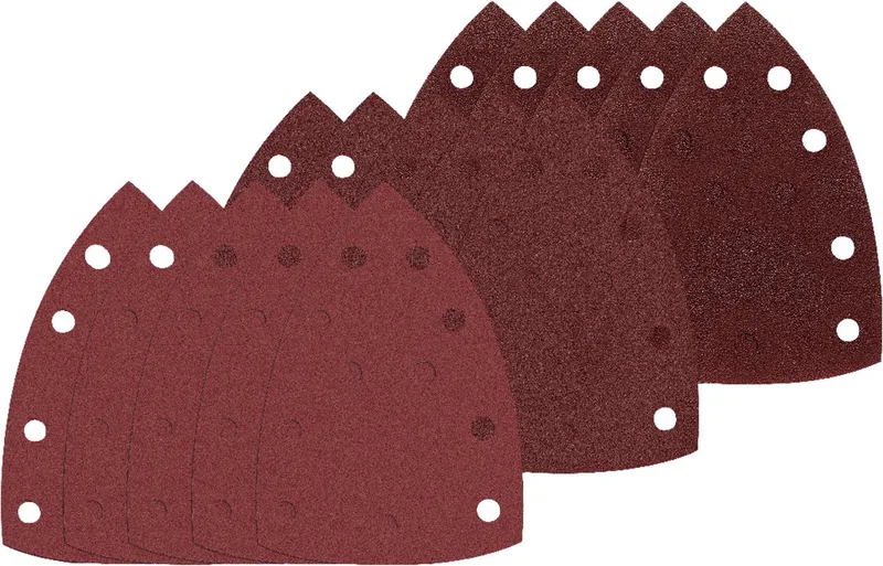 Schuurpapier Driehoek - Schuurpads - Delta Schuurpapier - Schuurpapier Set - Klittenband - 102x151mm - 15 Vellen - Korrel 60/120/180 - Geschikt Voor Skil Schuurmachine von Skil – Produktbild