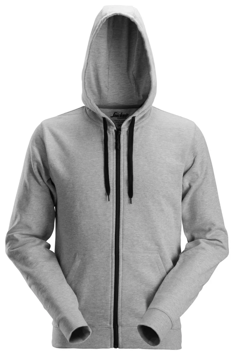 Snickers 2801 Classic Zip Hoodie - Grijs von Snickers Workwear, Grau, L – Produktbild