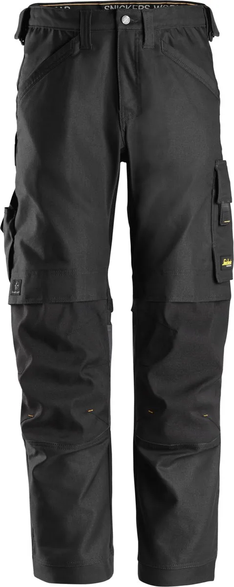 Snickers 6324 Canvas+ Werkbroek - Zwart/Zwart by Snickers Workwear, Black, 52 – product image