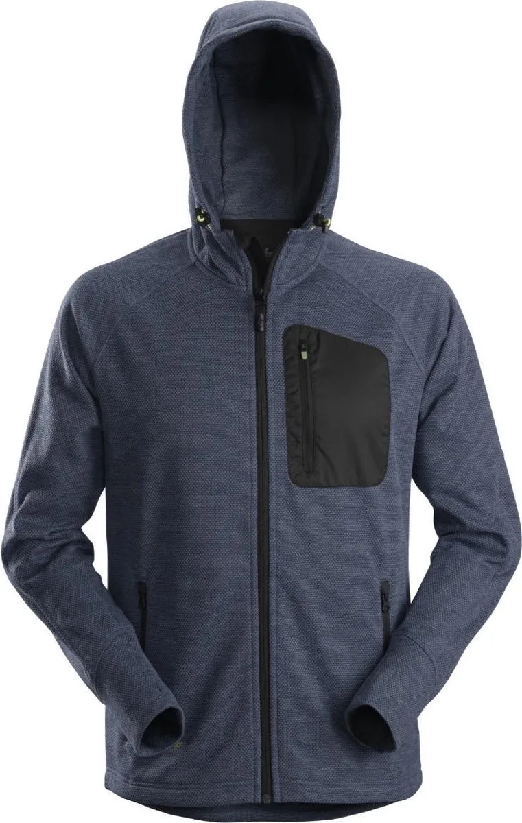 Snickers 8041 Werktrui Fleece FlexiWork Donkerblauw/Zwart de Snickers Workwear, Bleu – image du produit