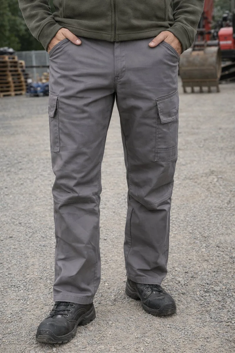 Werkbroek Snickers Service Line Trousers Grijs 1800 – Comfortabele Werkbroek met Cargozakken fra Snickers Workwear, Grå, 36 – produktbillede