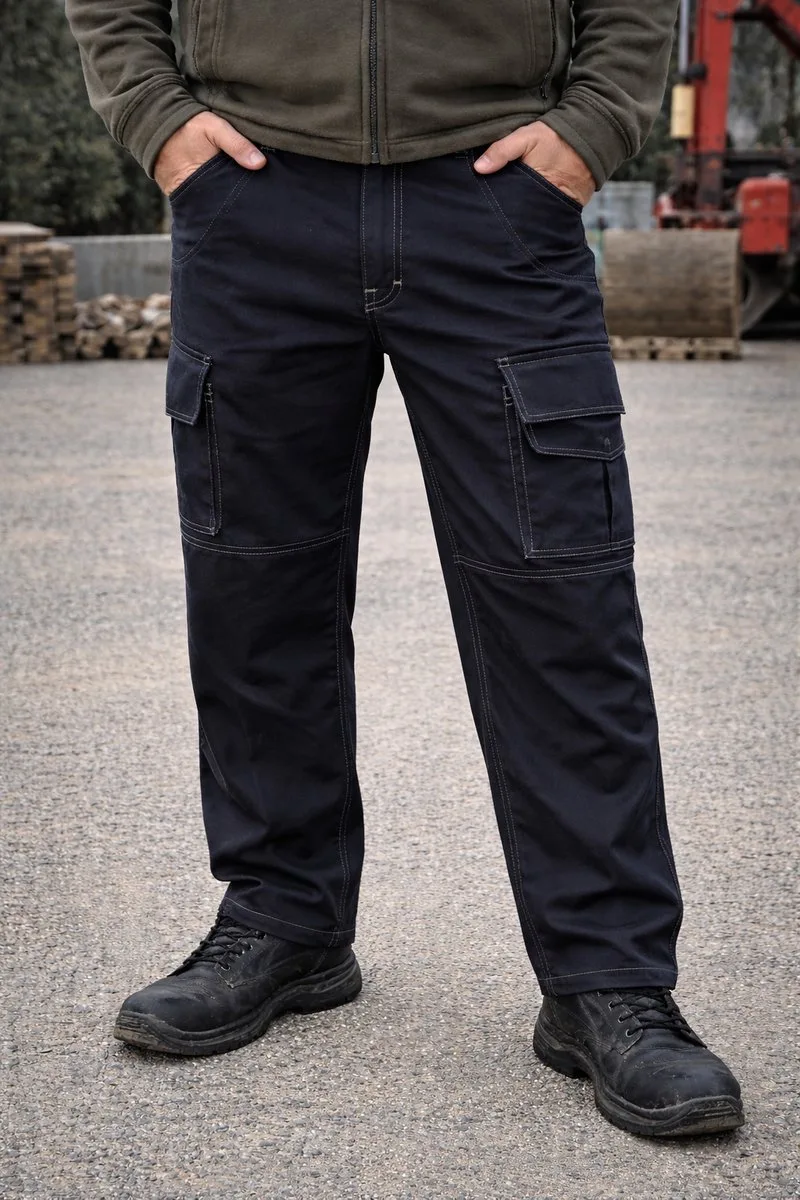 Werkbroek Snickers Workwear 3113 – lange werkbroek – zwart – professionele werkbroek met gereedschapszakken fra Snickers Workwear, Donker blauw, 50 – produktbillede