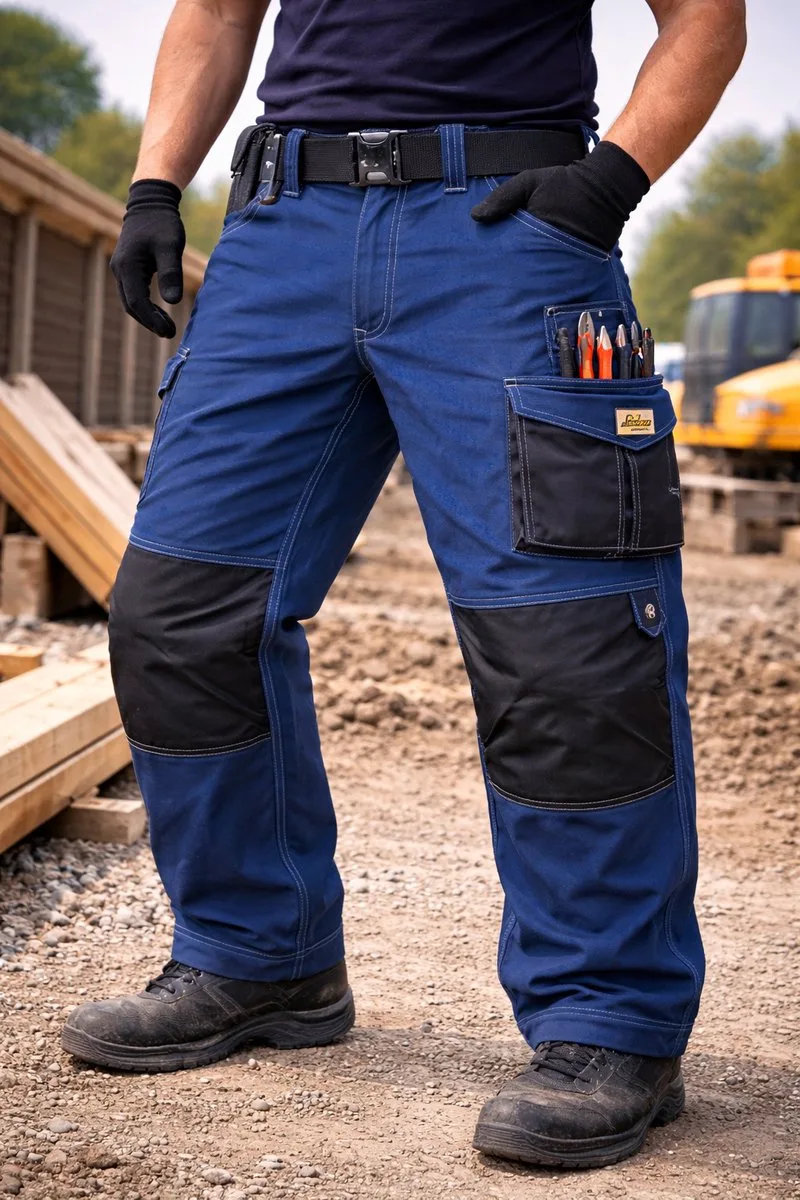 Werkbroek Snickers Workwear Craftsman Pirates HP Rip-Stop – Navy/Zwart – Professionele Werkbroek met Holsterzakken von Snickers Workwear, Blau, 50 – Produktbild