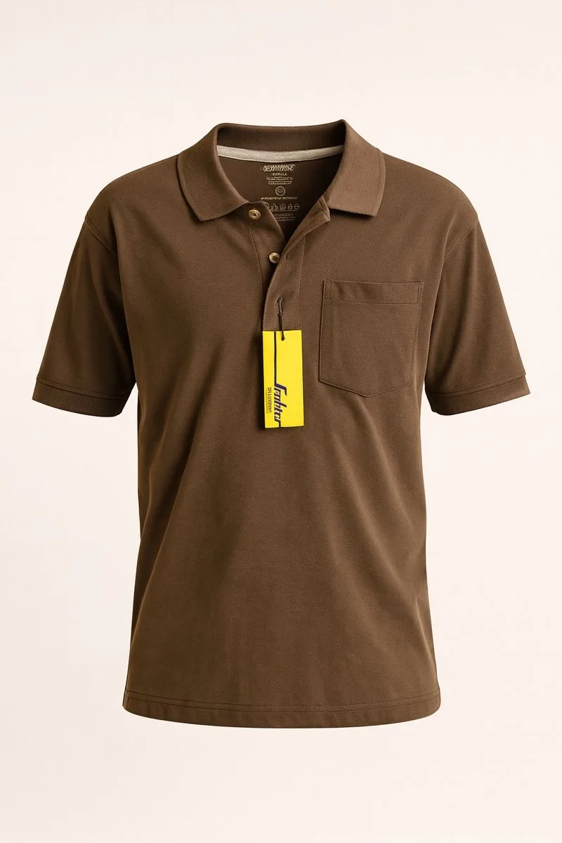 Werkpolo Snickers Workwear – Classic Polo Shirt 2708 – Kleur 13 Chocolate (donkerbruin) – Duurzaam, ademend en comfortabel werkkleding shirt voor dagelijks gebruik van Snickers Workwear, Bruin, L – productafbeelding