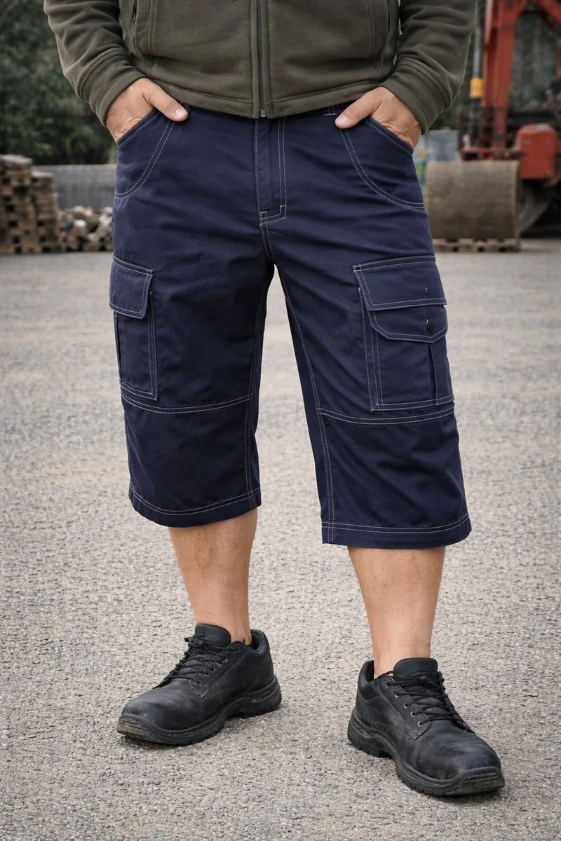 Werkshort Snickers Workwear 3113 – (W28) – zwart – professionele werkbroek met gereedschapszakken von Snickers Workwear, Donker blauw, Schwarz, 42 – Produktbild