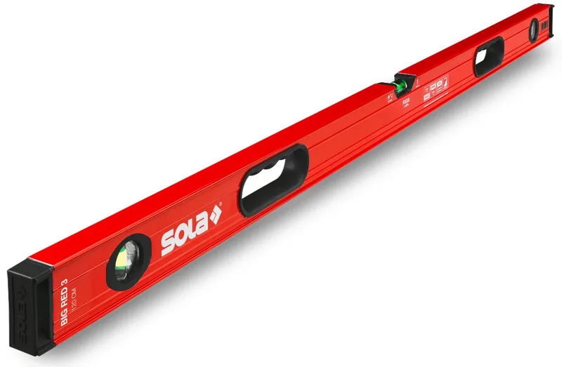 BIG RED 3 120 Aluminium Waterpas 120 cm - 0121401 - 1.80 m by Sola, Red – product image 1 of 6
