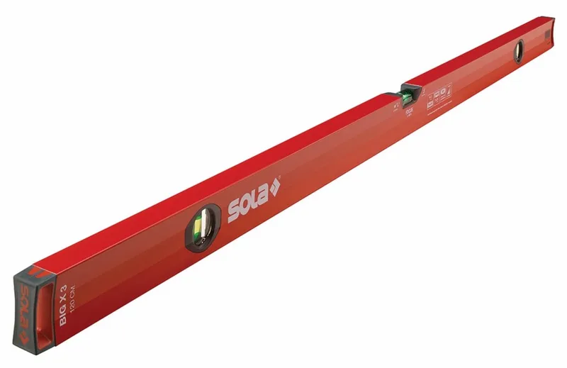 BigX3 80 Waterpas X-profiel - 80 cm – 01373101 - 0.80 m de Sola, Rouge – image du produit