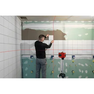 FLOX vloer- en kruislijnlaser in koffer + laserbril - 71017301 von Sola, Schwarz, Rot – Produktbild 2 von 3