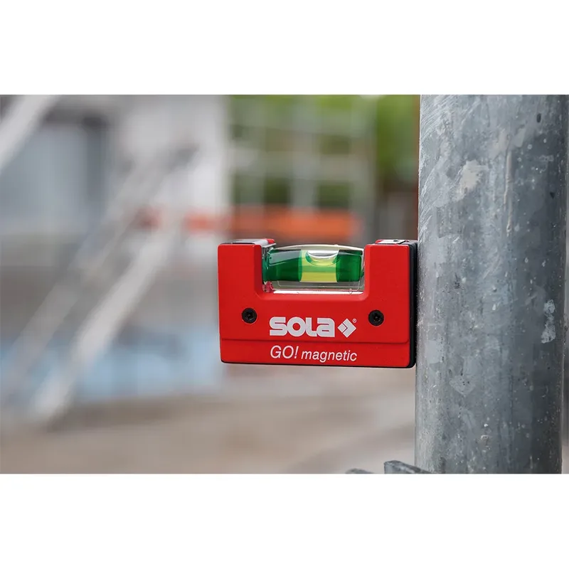 GO Magnetic mini waterpas – 01621101 - Tot 0.25 m van Sola, Rood – productafbeelding 6 van 6