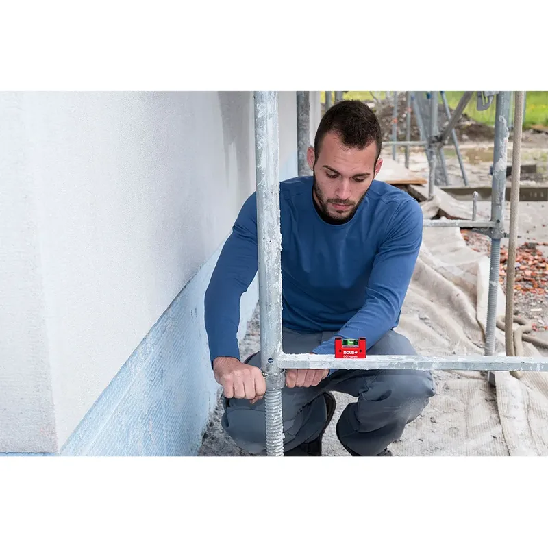 GO Magnetic mini waterpas – 01621101 - Tot 0.25 m van Sola, Rood – productafbeelding 4 van 6