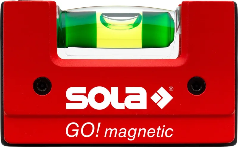 GO Magnetic mini waterpas – 01621101 - Tot 0.25 m van Sola, Rood – productafbeelding 1 van 6