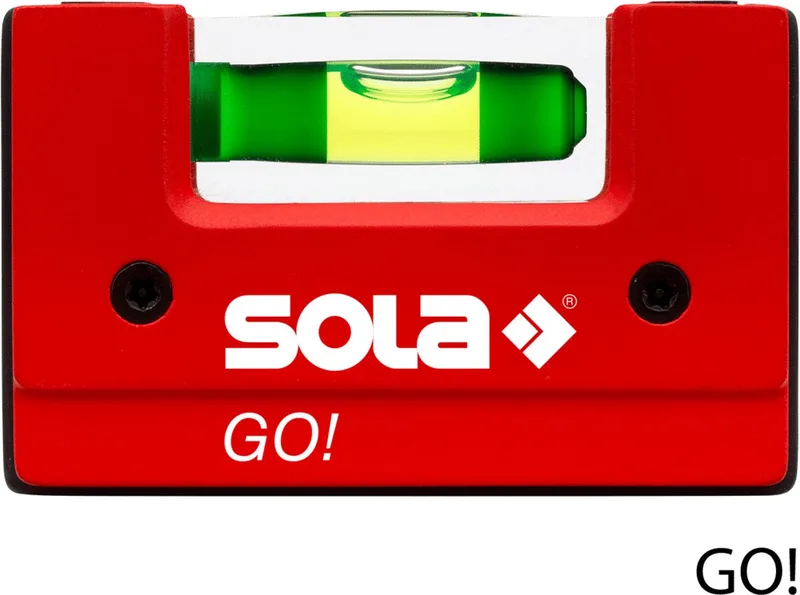 GO Mini Waterpas – 01620101 - Tot 0.25 m by Sola, Red – product image