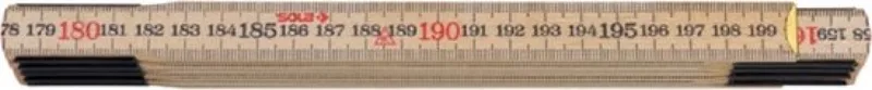 HC 2/10 Duimstok - hout - blank - 2m de Sola, Natuurlijk – image du produit