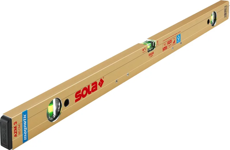 Magnetische Waterpas - AZM 3 100 - 01823301 van Sola, Goud – productafbeelding