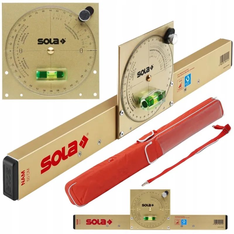NAM 50T Magnetische Waterpas Hoekmeter 50cm by Sola, Aluminium – product image