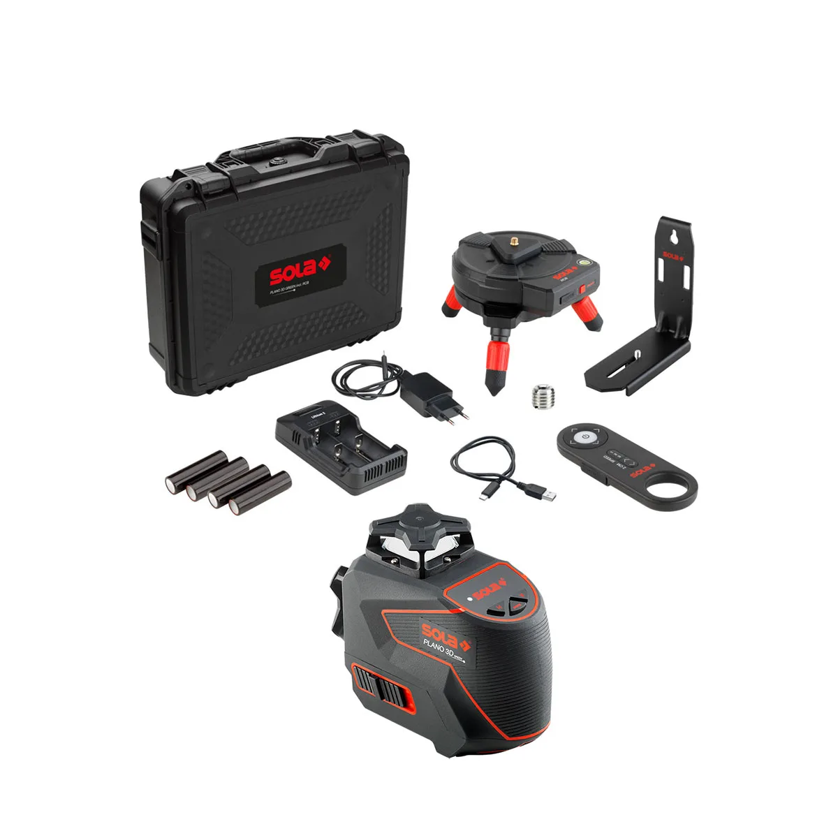 PLANO 3D Green kruislijnlaser RCB set von Sola – Produktbild