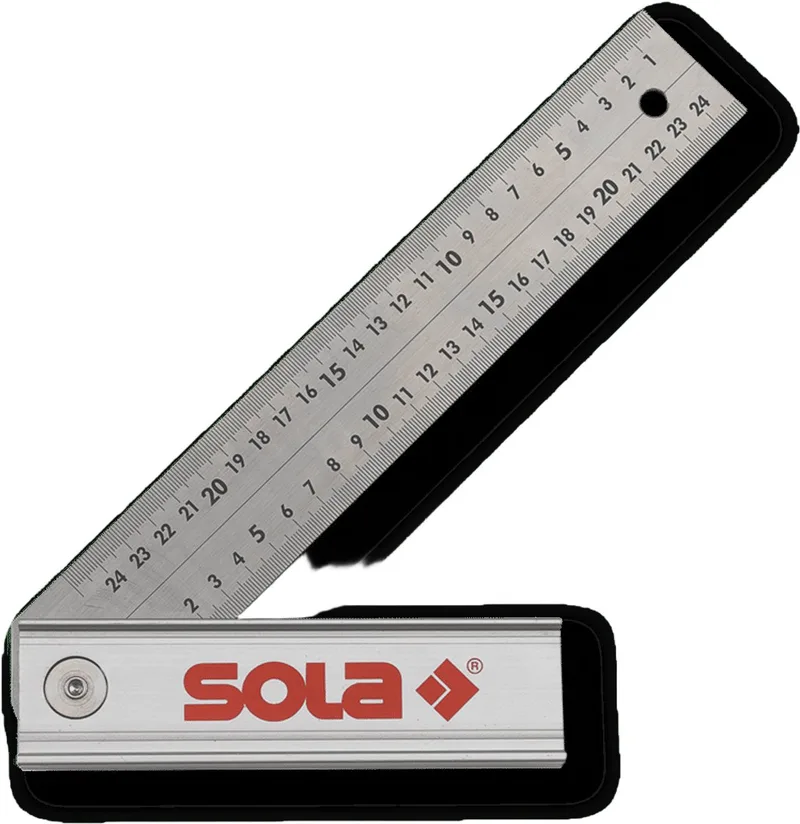 Quattro verstelbare winkelhaak- RVS – 56017001 - 25 cm von Sola, Silber – Produktbild 1 von 2