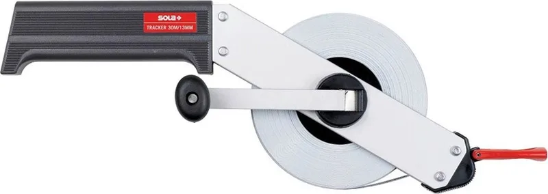 Stalen landmeter 20mtr Tracker TR20, Eindhaak, wit EG-Klasse 2 SB - 50050901 by Sola – product image