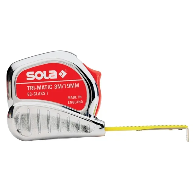 Taschenrollbandmaß TRI-MATIC L.3m B.13mm mm/cm EG I Ku.Stopptaste