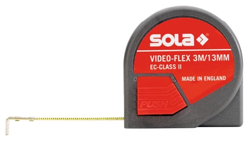 Video-Flex VF 3 m Rolmaat - 3m x 13mm de Sola, Jaune – image du produit