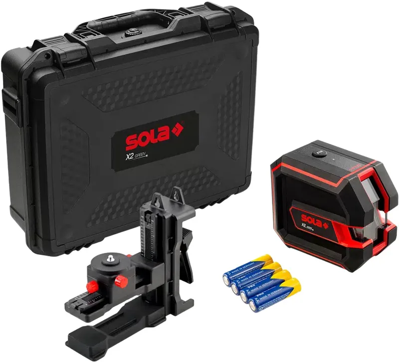 X2 Professional Kruislijnlaser 30 meter 2 lijnen – 71014101 von Sola, Grün – Produktbild