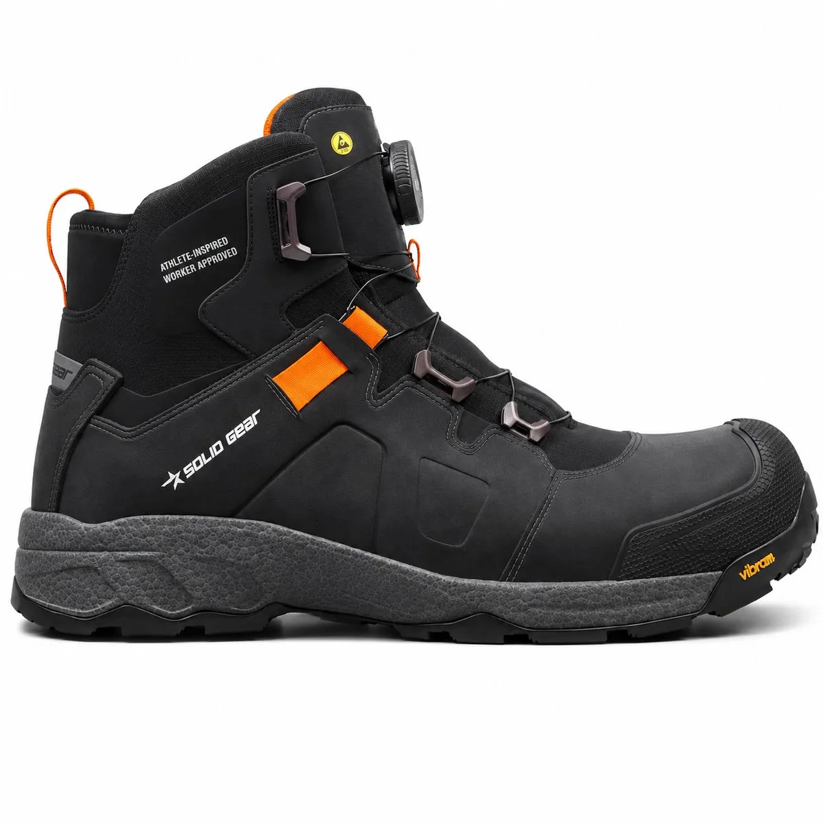 werkschoenen S3S Vapor 3 Mid van Solid Gear, Zwart – productafbeelding
